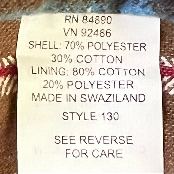 Haband Men’s Flannel Lined Heavyweight Shirt Shacket Medium Like New - Picture 12 of 14